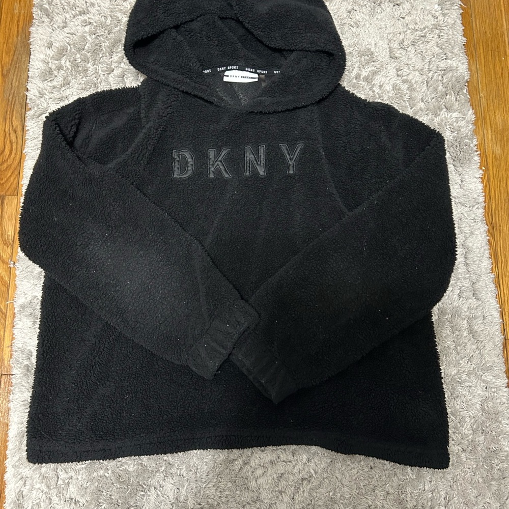 DKNY Black Fleece Hoodie Women’s Small